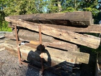 Stack of Railway Sleepers