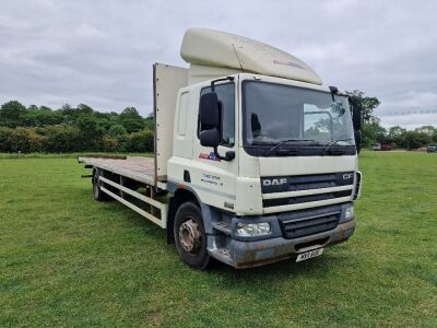 2011 DAF CF65 220 4x2 Flat Bed Rigid