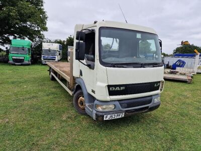 2003 DAF LF45 150 4x2 Alloy Body Flat Rigid