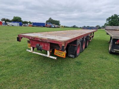 1976 Crane Fruehauf 40ft Triaxle Flat Trailer - 4