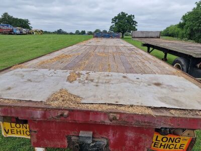 1976 Crane Fruehauf 40ft Triaxle Flat Trailer - 6