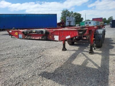 2008. Montracon Triaxle Sliding Skeletal Trailer