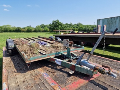 Tandem Axle Drawbar Flat Trailer