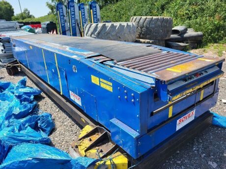 Sovex Mobile Heavy Duty Roller Conveyor