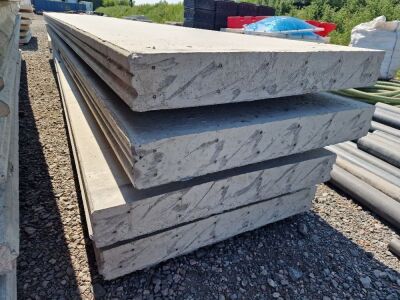 4 of 6100 x 1000 x 140mm Reinforced Concrete Panels - 6