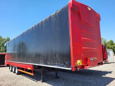 2000 General Triaxle Stepframe Slidaflex Flat Trailer