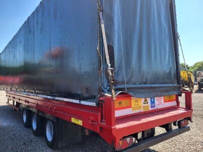 2000 General Triaxle Stepframe Slidaflex Flat Trailer - 4