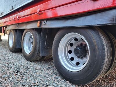 2000 General Triaxle Stepframe Slidaflex Flat Trailer - 10