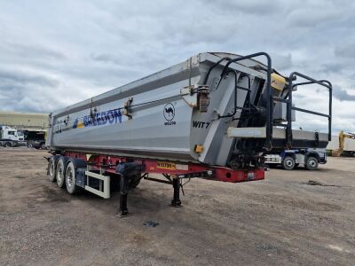 2018 Wielton Triaxle Alloy Body Aggregate Tipping Trailer