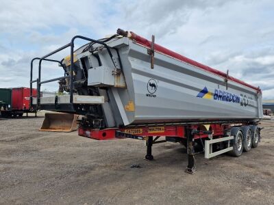 2018 Wielton Triaxle Alloy Body Aggregate Tipping Trailer - 3