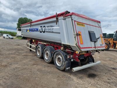 2018 Wielton Triaxle Alloy Body Aggregate Tipping Trailer - 4