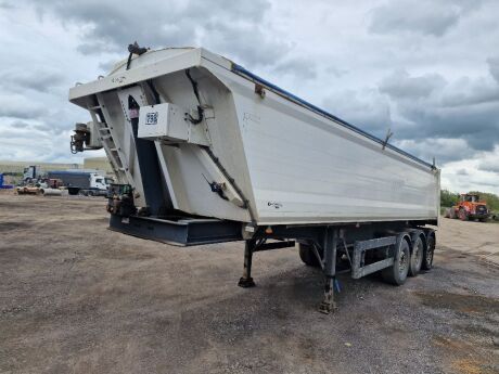 2015 Benalu-France Triaxle Aluminium Body Tipping Trailer