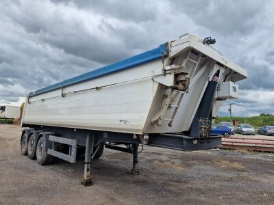 2015 Benalu-France Triaxle Aluminium Body Tipping Trailer - 3