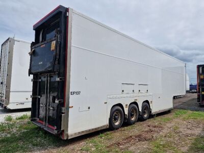 2009 Gray & Adams 13.6m Triaxle Insulated Box Van Trailer - 4