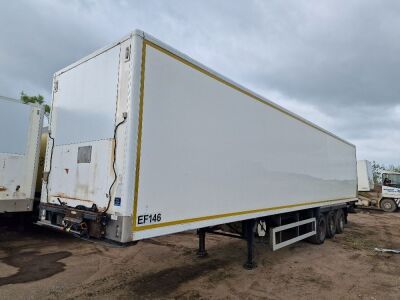 2012 Montracon Triaxle Insulated Box Van Trailer