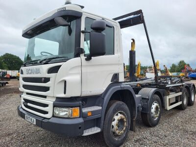 2017 Scania P410 8x4 Hookloader