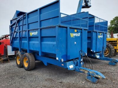 West 10ton Tandem Axle Silage Trailer