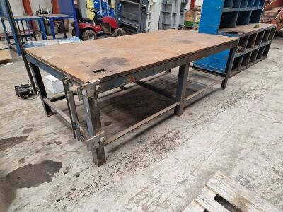 2500 x 1250 x 800 Steel Work Bench - 2