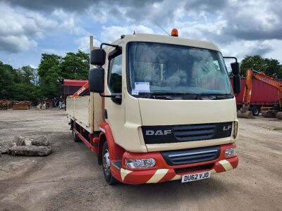 2012 DAF LF45 140 4x2 Dropside Flat Crane Rigid