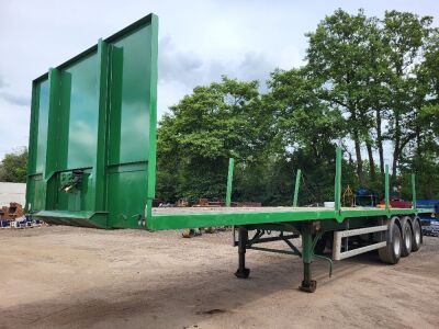 2008 Wilson Triaxle Flat Bolster Trailer