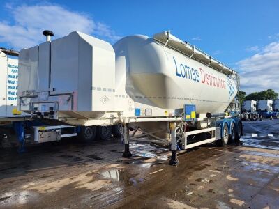 2019 Feldbinder 2 Pot 40m³ Power Pack Triaxle Powder Tanker Trailer