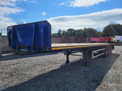 2012 Dennison Triaxle Bolster Flat Trailer