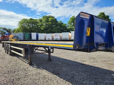 2012 Dennison Triaxle Bolster Flat Trailer - 2