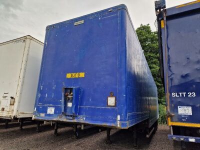 2002 Cartwright Triaxle Stepframe Alloy Box Van Trailer
