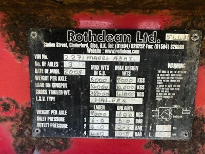 2008 Rothdean Triaxle Scrap Spec Tipping Trailer - 8