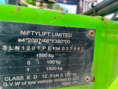 2019 Nifty T120PET MKIC Drawbar Boom Lift - 7