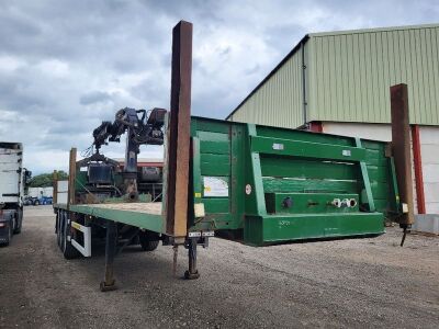 2004 Fruehauf Triaxle Brick Crane Trailer