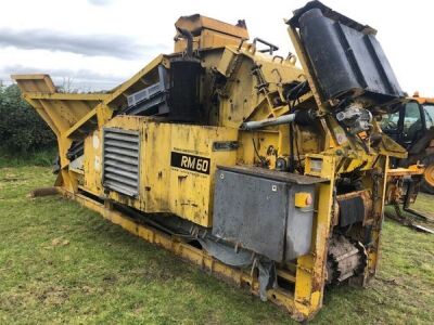 2004 Rubble Master RM60 Big Hook Mounted Crusher