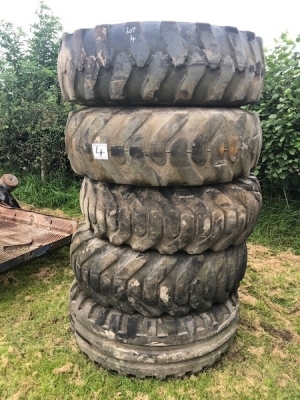 Qty of Plant Wheels & Tyres