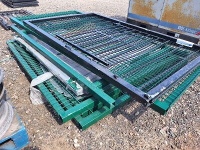 6x Steel Fence Panels - 2