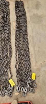 5x 4m Long 10mm Lashing Chains