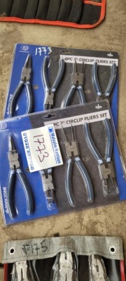 2x 4pc Circlip Plier Sets - 7"