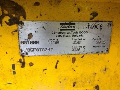 2015 Atlas Copco MG1000 Selector Grab - 3