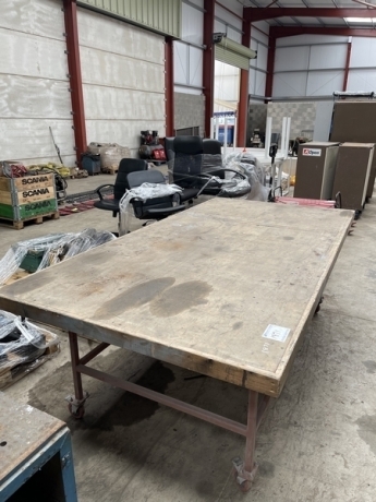 8x4 Timber Top Table Trolley