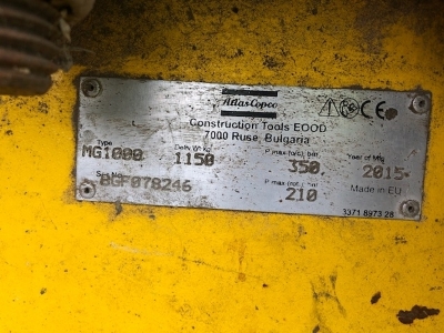 2015 Atlas Copco MG1000 Selector Grab - 2