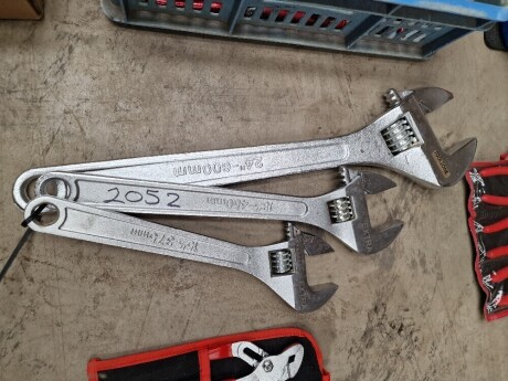 3x Large Adjustable Spanners