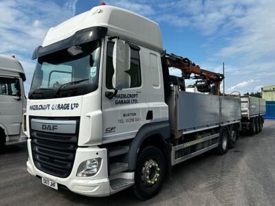 2017 DAF CF510 6x2 Drawbar Dropside Rigid