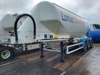 2013 Feldbinder 36³ Triaxle 2 Pot Powder Tank Trailer