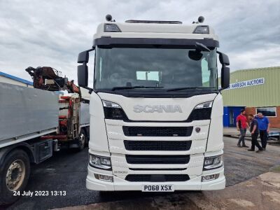 2019 Scania R500 8x4 Drawbar Hookloader - 2