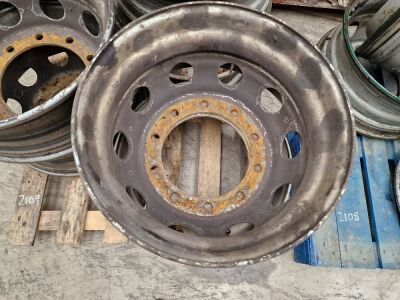 12 x Steel Truck Wheels Removed from DAF XF Unit - 4