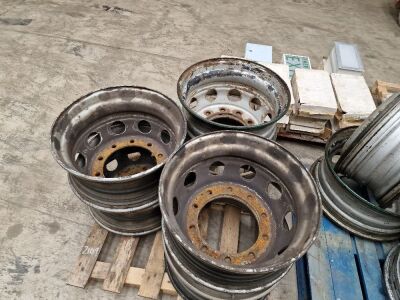 12 x Steel Truck Wheels Removed from DAF XF Unit - 5