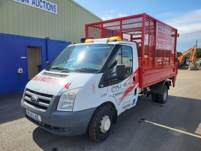 2012 Ford Transit T350 4x2 Dropside Caged Body Tipper Van