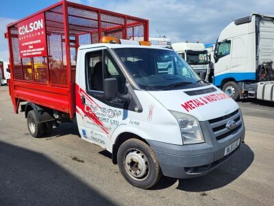 2012 Ford Transit T350 4x2 Dropside Caged Body Tipper Van - 2