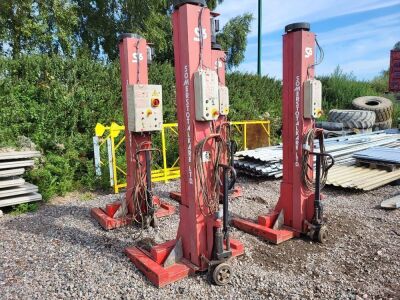 Set of 4 2006 RAV 232 Sommers Mobile 3 Phase Vehicle Lifts