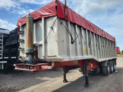 1994 Crane Fruehauf Triaxle Alloy Body Tipper Wilcox Body  - 2