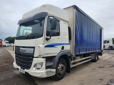 2015 DAF CF250 Super Space Cab 4x2 Curtainside Rigid